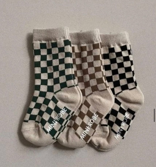 Baby Checkerboard Socks